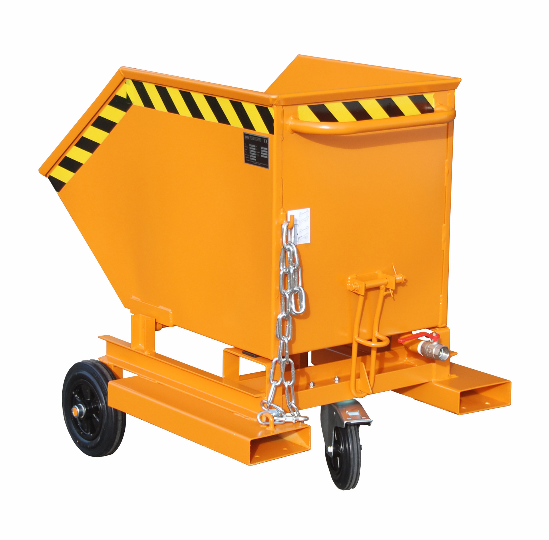 Späne-Kastenwagen Typ SKW-ET RAL 2000 Gelborange